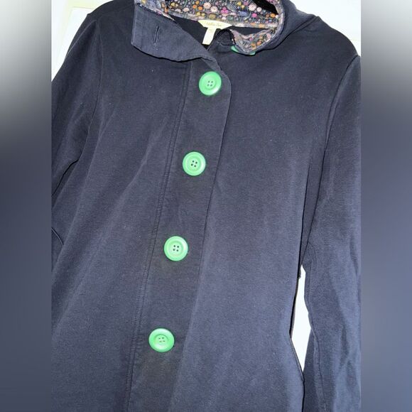 Matilda Jane A million little things Navy Blue Button Up Jacket  Size Small EUC - Picture 3 of 8